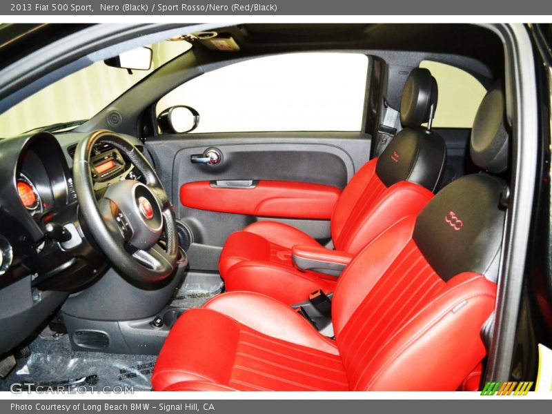 Nero (Black) / Sport Rosso/Nero (Red/Black) 2013 Fiat 500 Sport