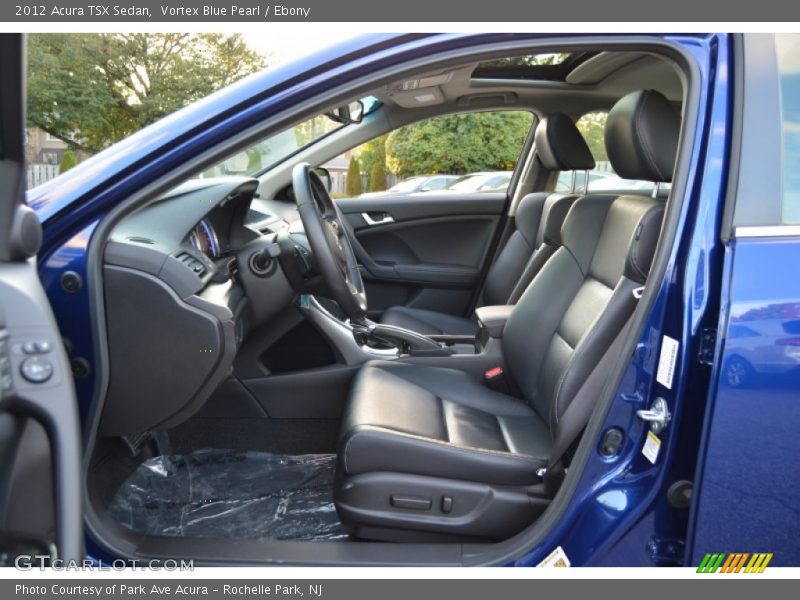 Vortex Blue Pearl / Ebony 2012 Acura TSX Sedan