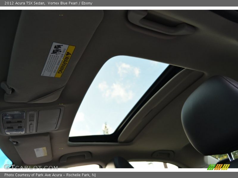 Vortex Blue Pearl / Ebony 2012 Acura TSX Sedan