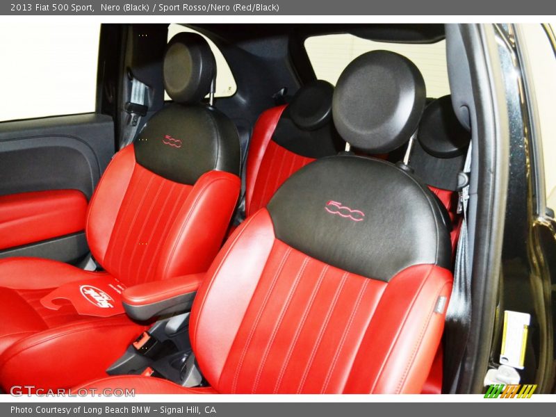 Nero (Black) / Sport Rosso/Nero (Red/Black) 2013 Fiat 500 Sport