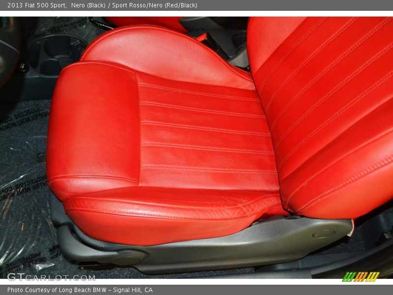 Nero (Black) / Sport Rosso/Nero (Red/Black) 2013 Fiat 500 Sport