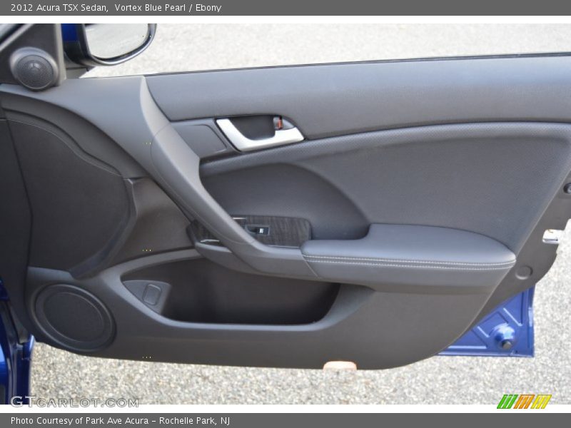 Vortex Blue Pearl / Ebony 2012 Acura TSX Sedan