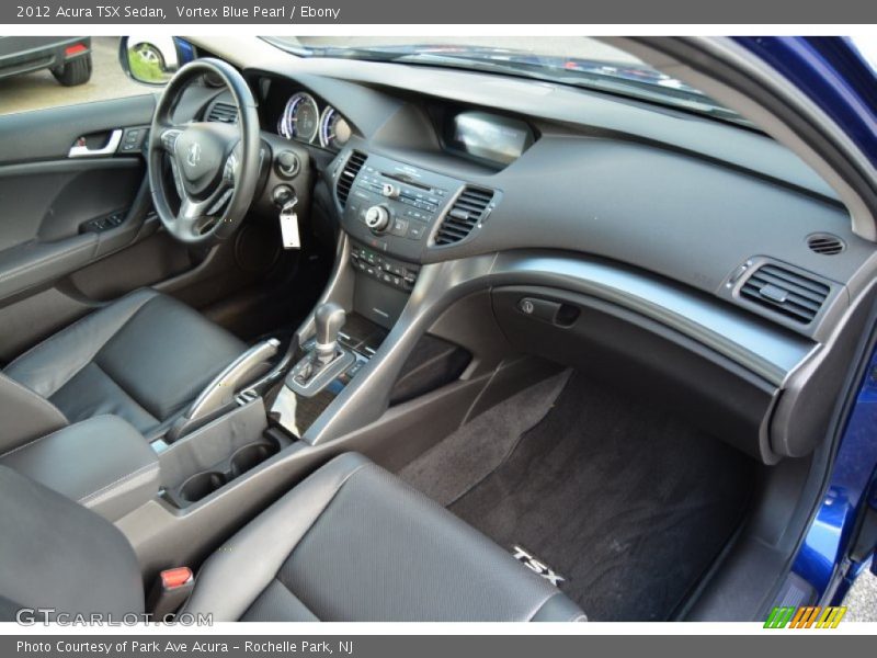 Vortex Blue Pearl / Ebony 2012 Acura TSX Sedan