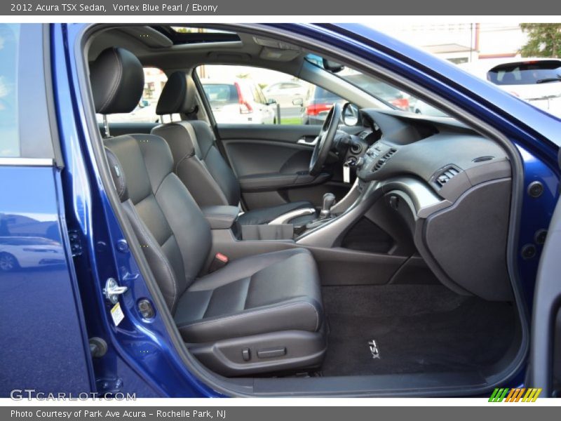 Vortex Blue Pearl / Ebony 2012 Acura TSX Sedan