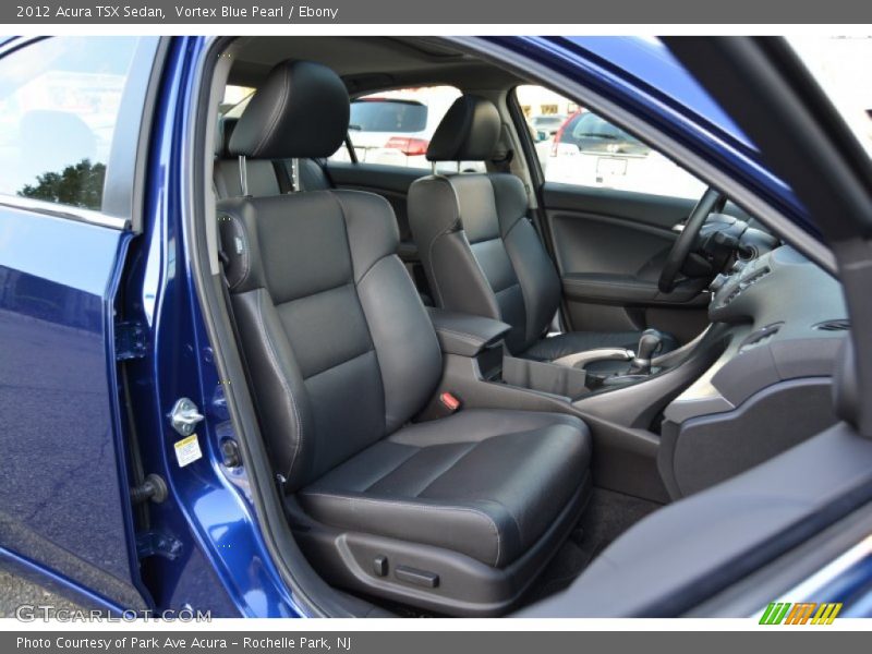Vortex Blue Pearl / Ebony 2012 Acura TSX Sedan