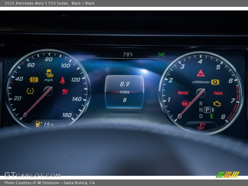 Black / Black 2015 Mercedes-Benz S 550 Sedan