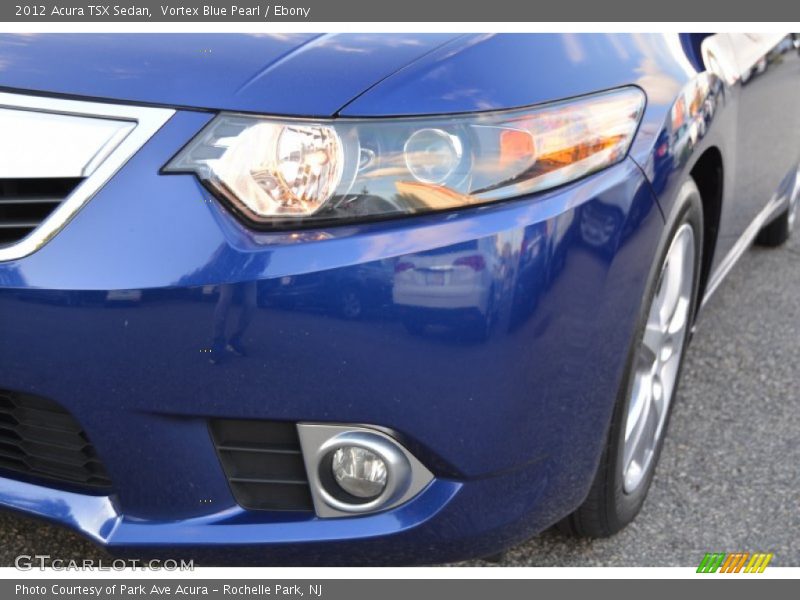 Vortex Blue Pearl / Ebony 2012 Acura TSX Sedan