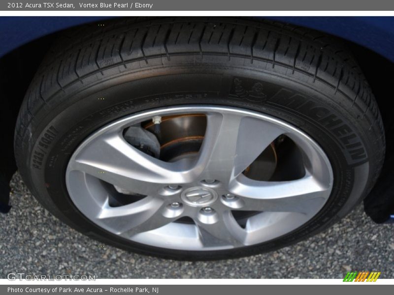 Vortex Blue Pearl / Ebony 2012 Acura TSX Sedan