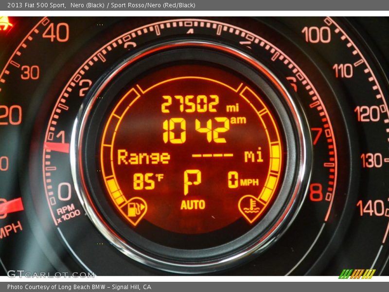 Nero (Black) / Sport Rosso/Nero (Red/Black) 2013 Fiat 500 Sport