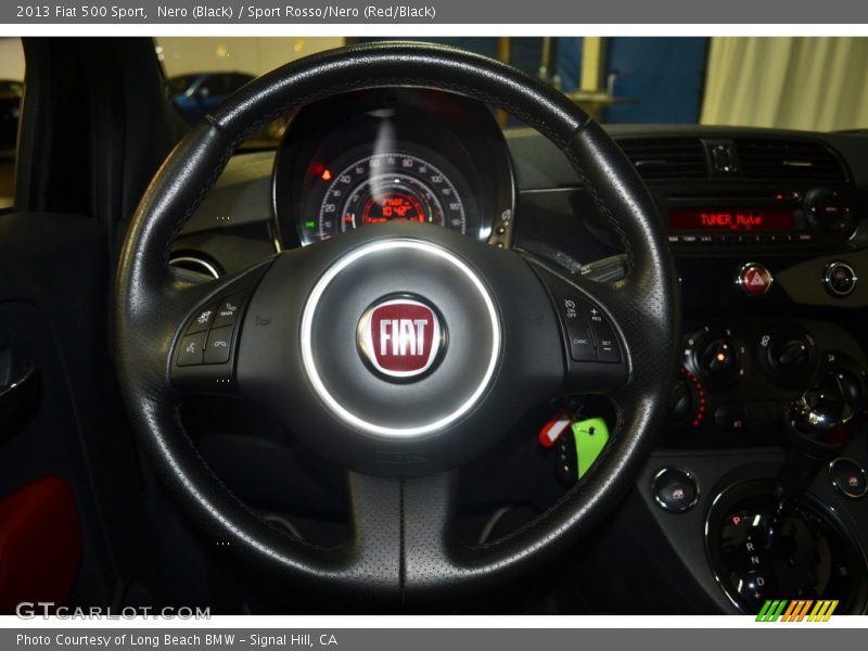 Nero (Black) / Sport Rosso/Nero (Red/Black) 2013 Fiat 500 Sport