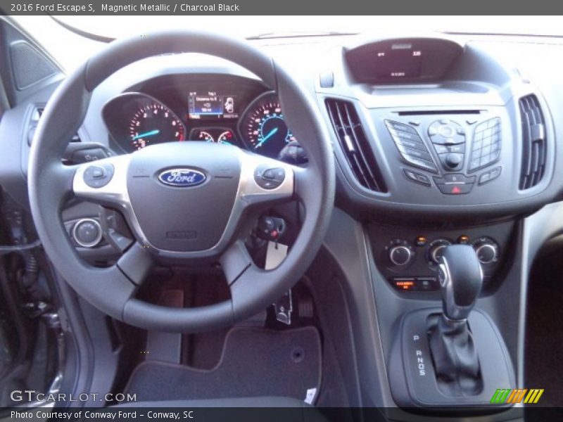 Magnetic Metallic / Charcoal Black 2016 Ford Escape S