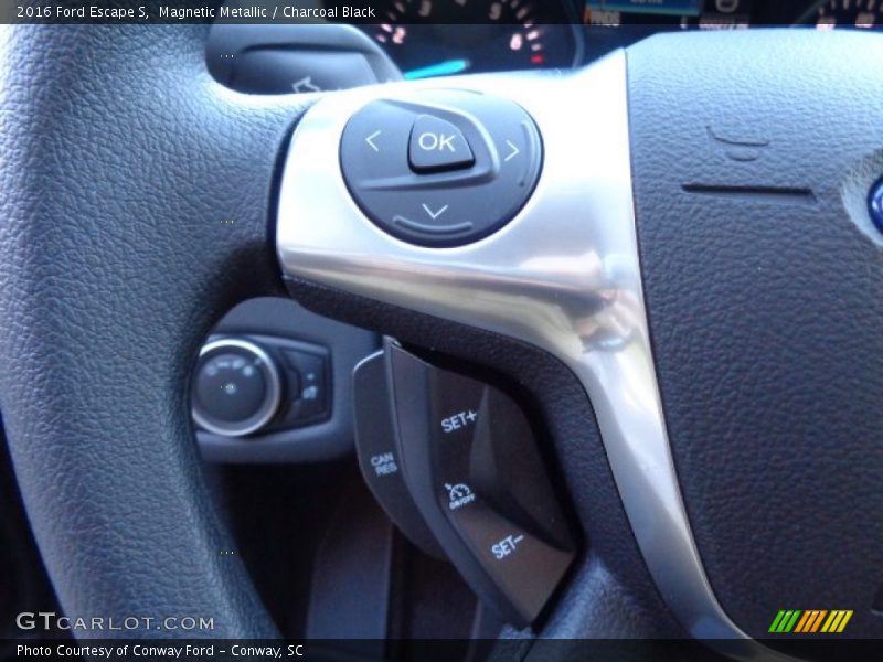Magnetic Metallic / Charcoal Black 2016 Ford Escape S