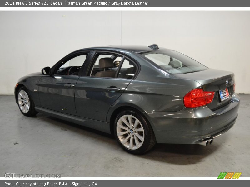 Tasman Green Metallic / Gray Dakota Leather 2011 BMW 3 Series 328i Sedan