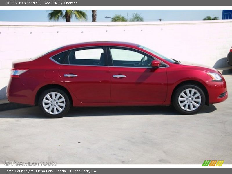 Red Brick / Charcoal 2014 Nissan Sentra S