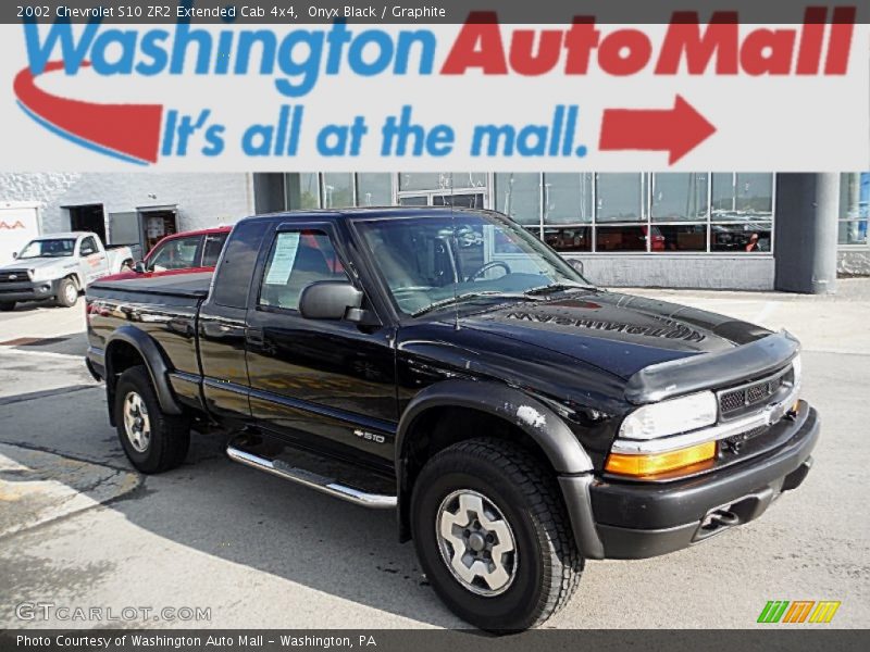 Onyx Black / Graphite 2002 Chevrolet S10 ZR2 Extended Cab 4x4