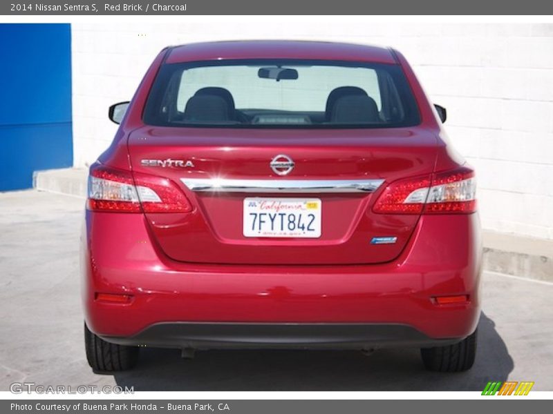 Red Brick / Charcoal 2014 Nissan Sentra S