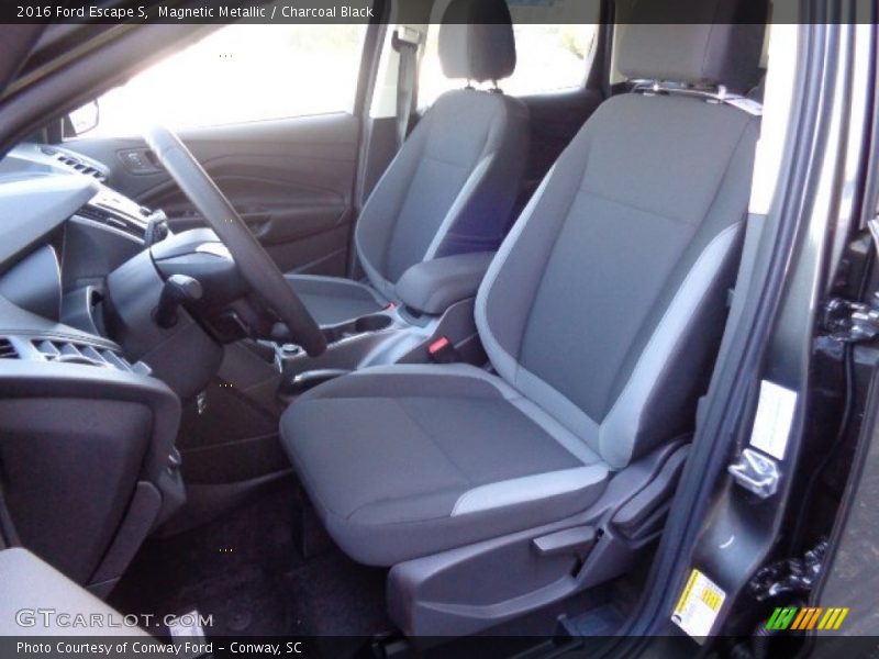 Magnetic Metallic / Charcoal Black 2016 Ford Escape S