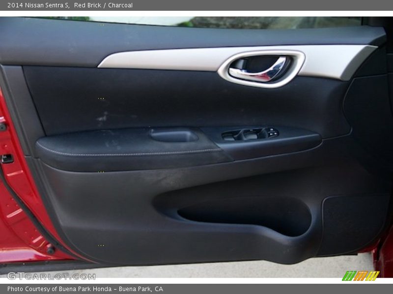 Red Brick / Charcoal 2014 Nissan Sentra S