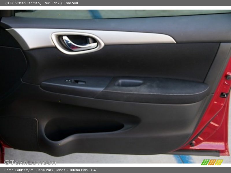 Red Brick / Charcoal 2014 Nissan Sentra S