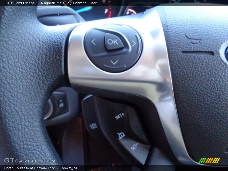 Magnetic Metallic / Charcoal Black 2016 Ford Escape S