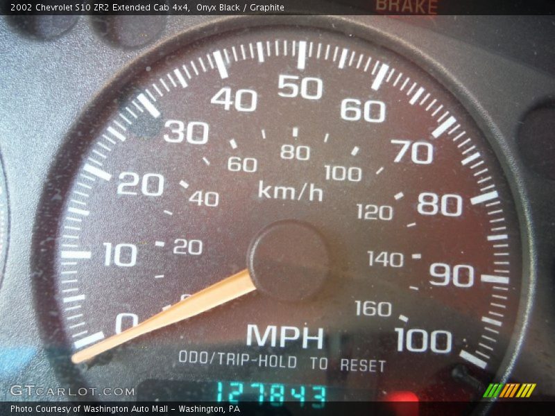 Onyx Black / Graphite 2002 Chevrolet S10 ZR2 Extended Cab 4x4