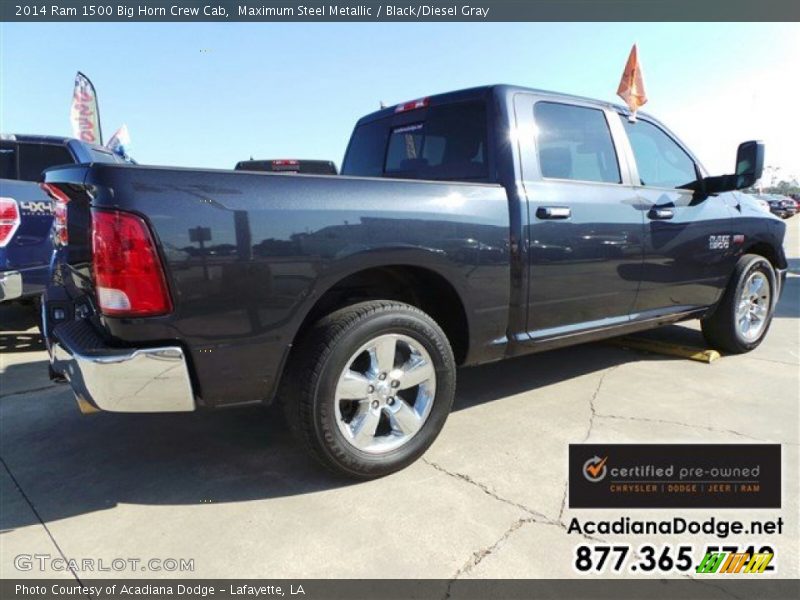 Maximum Steel Metallic / Black/Diesel Gray 2014 Ram 1500 Big Horn Crew Cab