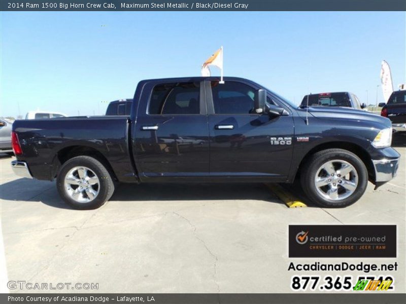 Maximum Steel Metallic / Black/Diesel Gray 2014 Ram 1500 Big Horn Crew Cab