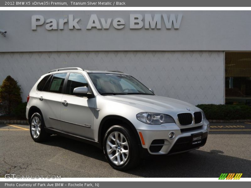 Titanium Silver Metallic / Black 2012 BMW X5 xDrive35i Premium