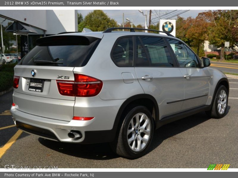 Titanium Silver Metallic / Black 2012 BMW X5 xDrive35i Premium