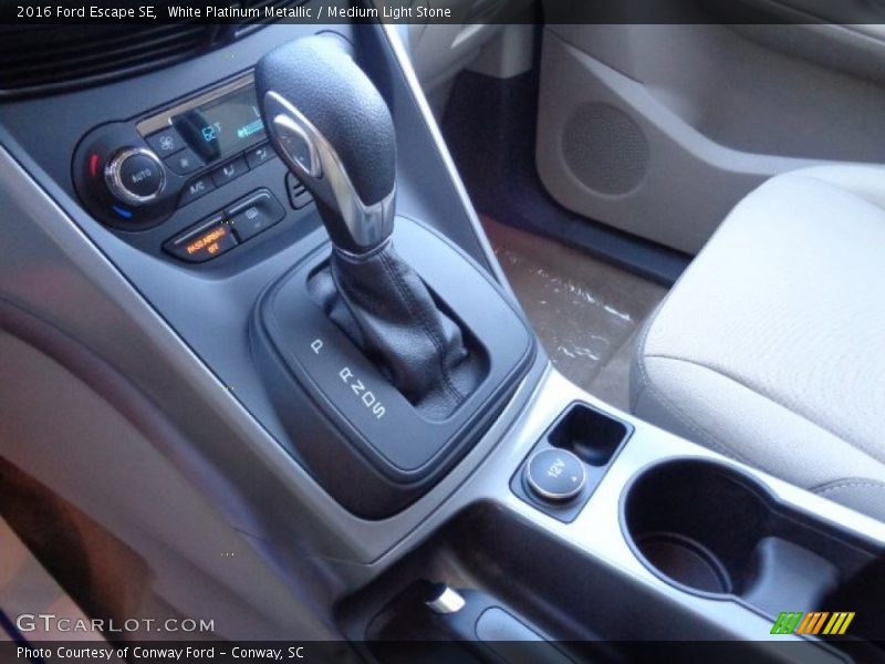 White Platinum Metallic / Medium Light Stone 2016 Ford Escape SE
