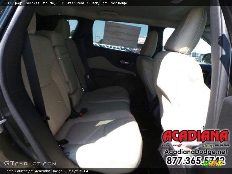 ECO Green Pearl / Black/Light Frost Beige 2016 Jeep Cherokee Latitude