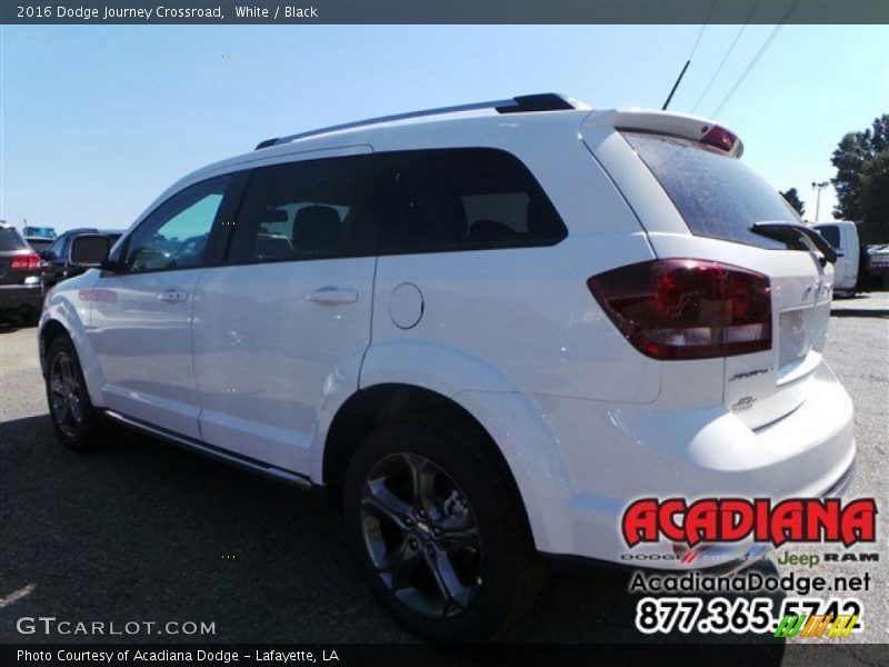 White / Black 2016 Dodge Journey Crossroad