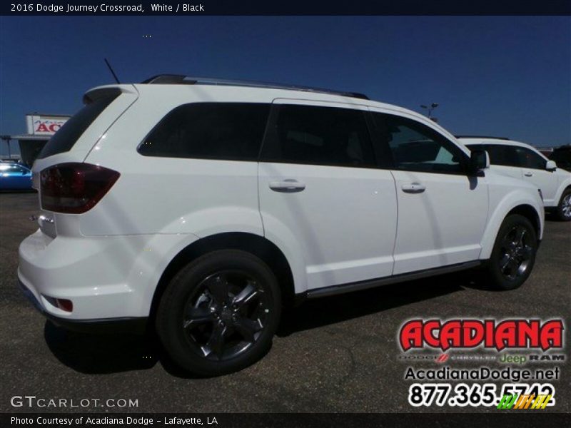 White / Black 2016 Dodge Journey Crossroad