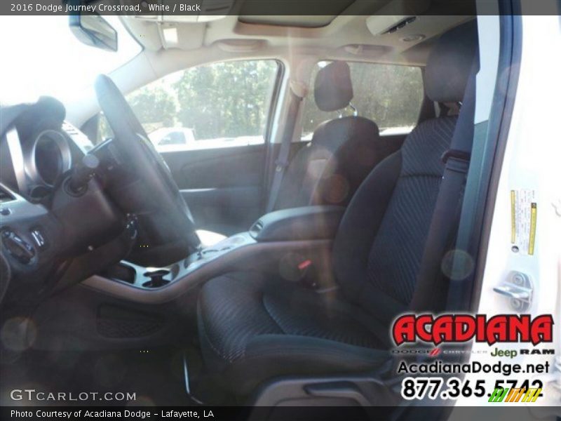 White / Black 2016 Dodge Journey Crossroad