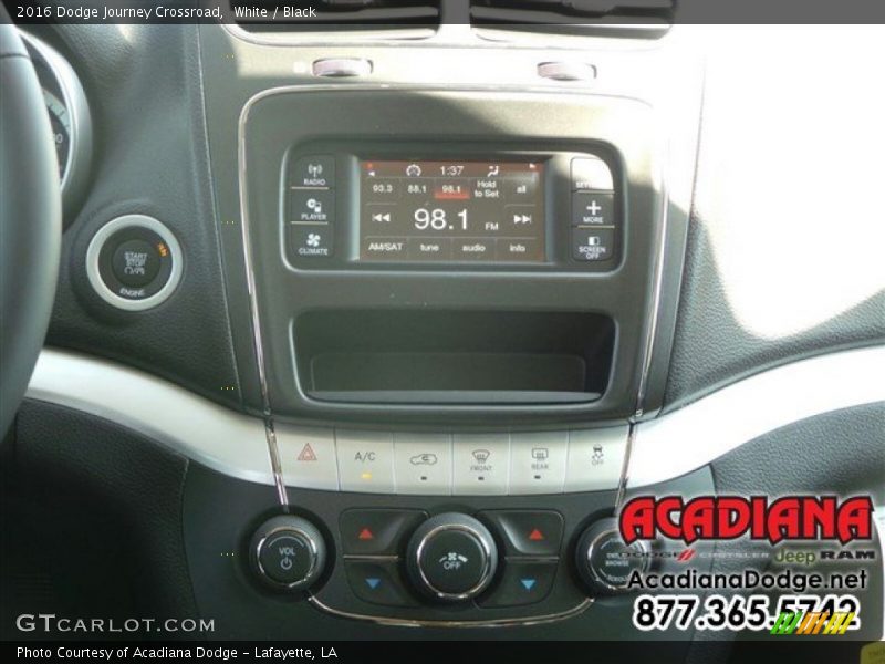 White / Black 2016 Dodge Journey Crossroad