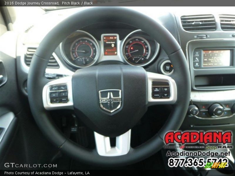 Pitch Black / Black 2016 Dodge Journey Crossroad