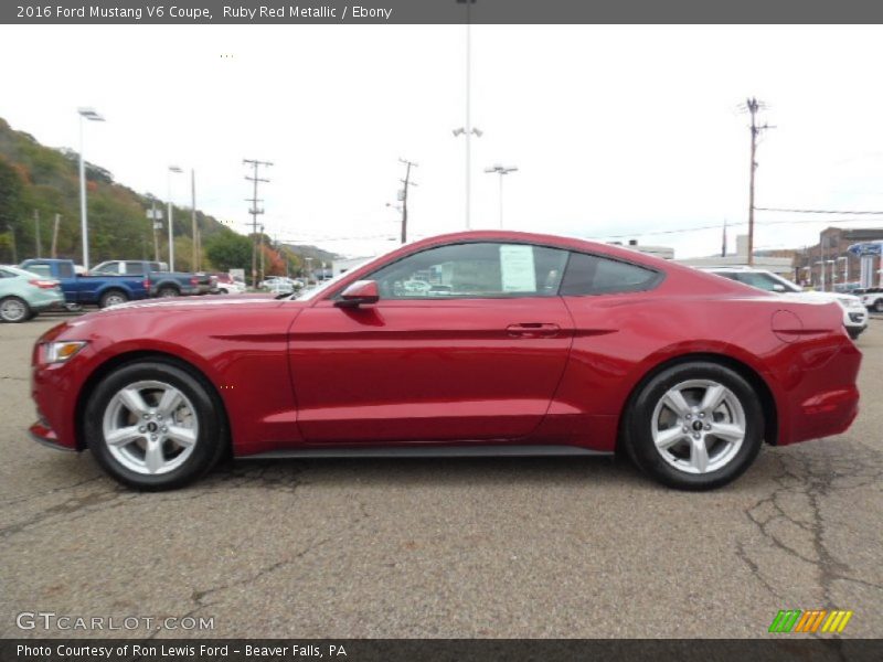 Ruby Red Metallic / Ebony 2016 Ford Mustang V6 Coupe