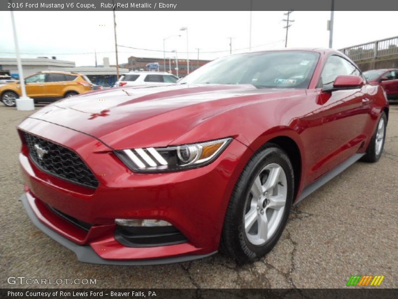 Ruby Red Metallic / Ebony 2016 Ford Mustang V6 Coupe