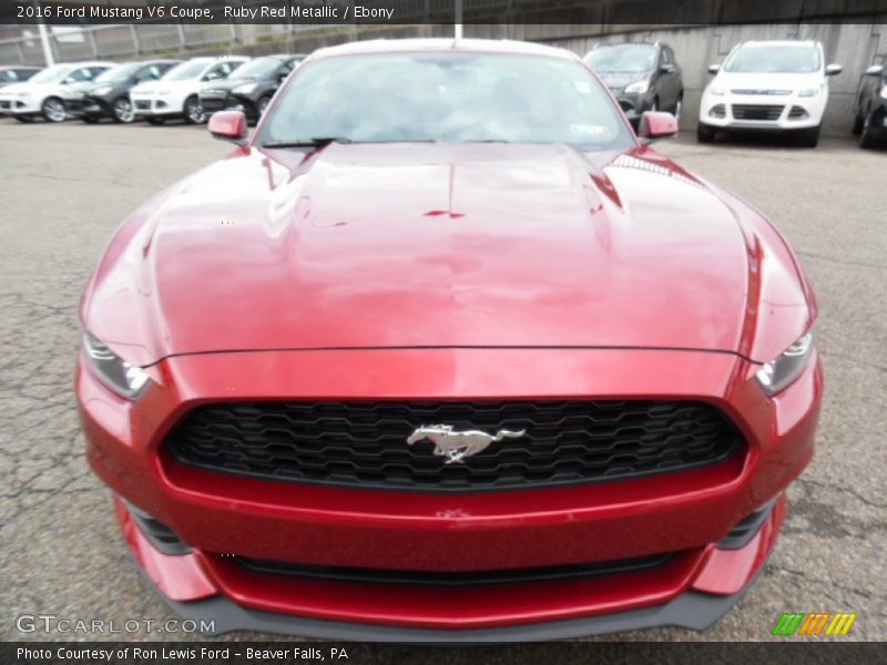 Ruby Red Metallic / Ebony 2016 Ford Mustang V6 Coupe
