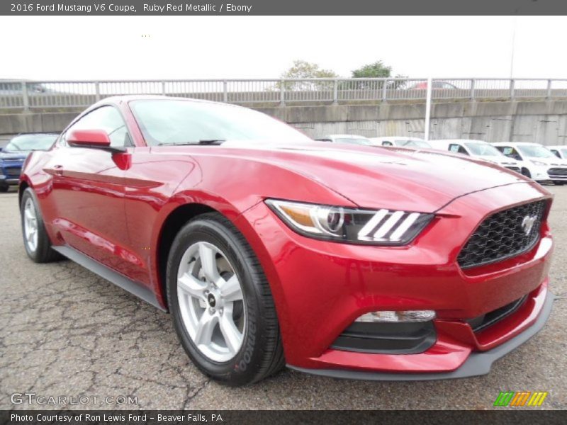 Ruby Red Metallic / Ebony 2016 Ford Mustang V6 Coupe