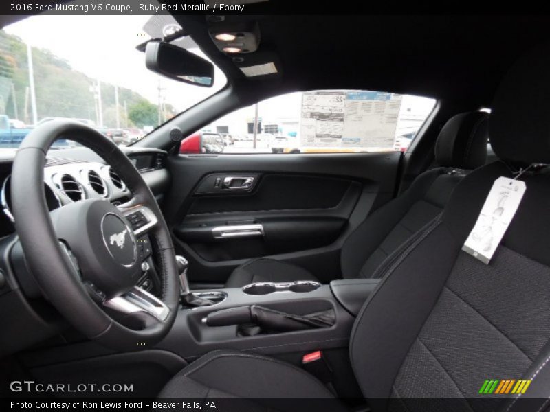 Ruby Red Metallic / Ebony 2016 Ford Mustang V6 Coupe