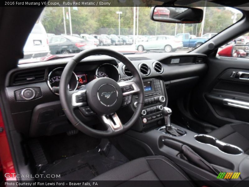 Ruby Red Metallic / Ebony 2016 Ford Mustang V6 Coupe