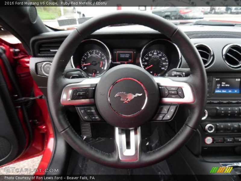 Ruby Red Metallic / Ebony 2016 Ford Mustang V6 Coupe