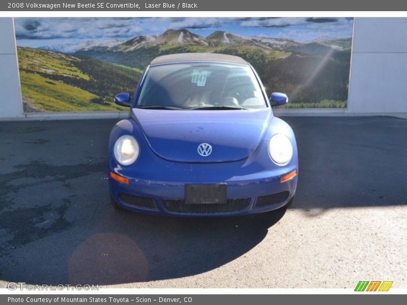 Laser Blue / Black 2008 Volkswagen New Beetle SE Convertible