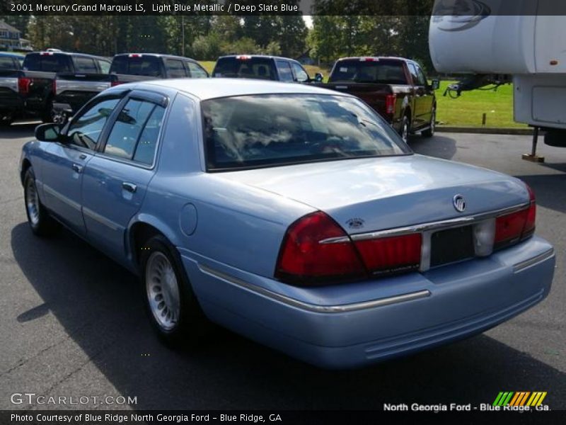 Light Blue Metallic / Deep Slate Blue 2001 Mercury Grand Marquis LS