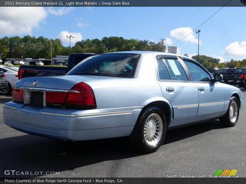 Light Blue Metallic / Deep Slate Blue 2001 Mercury Grand Marquis LS