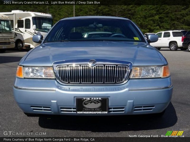Light Blue Metallic / Deep Slate Blue 2001 Mercury Grand Marquis LS