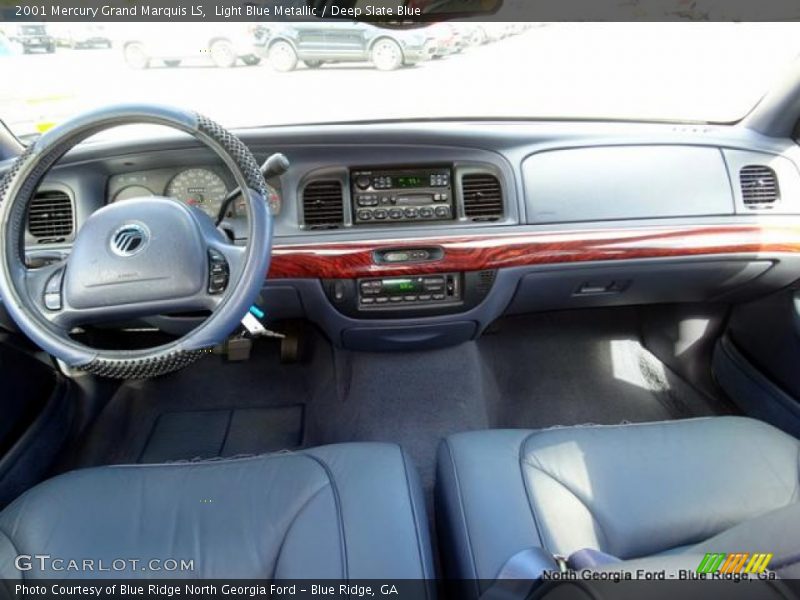 Light Blue Metallic / Deep Slate Blue 2001 Mercury Grand Marquis LS