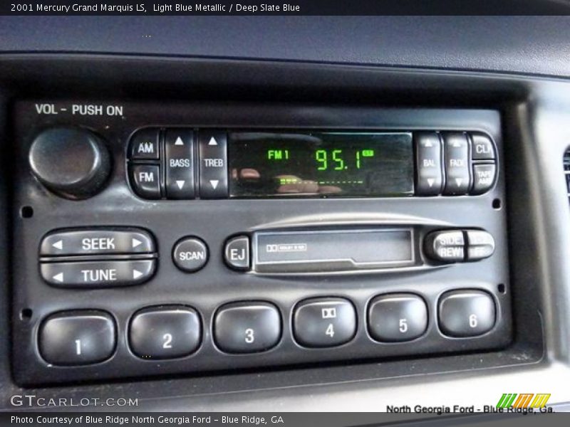 Light Blue Metallic / Deep Slate Blue 2001 Mercury Grand Marquis LS
