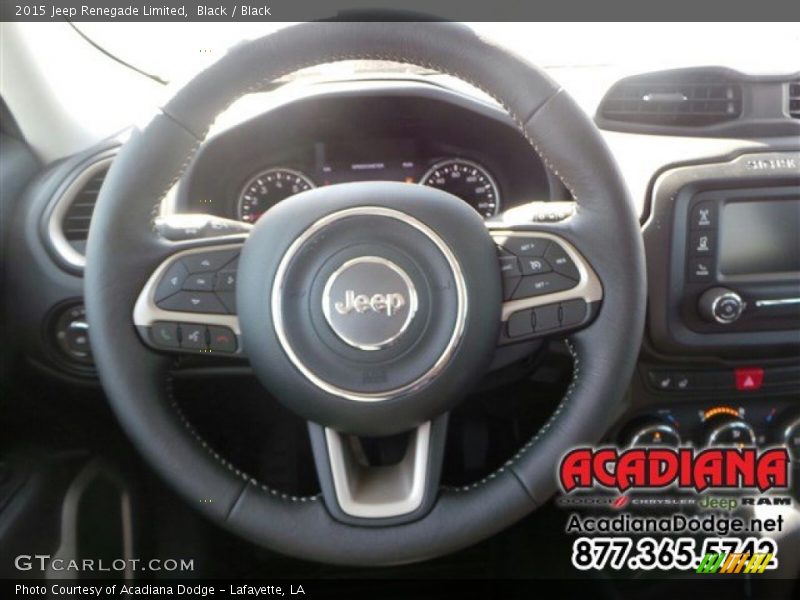 Black / Black 2015 Jeep Renegade Limited